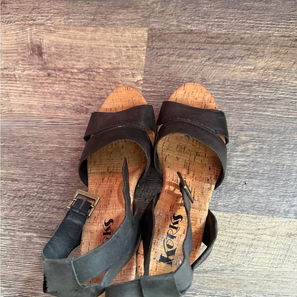 Kork-Ease Black Women's Sandals